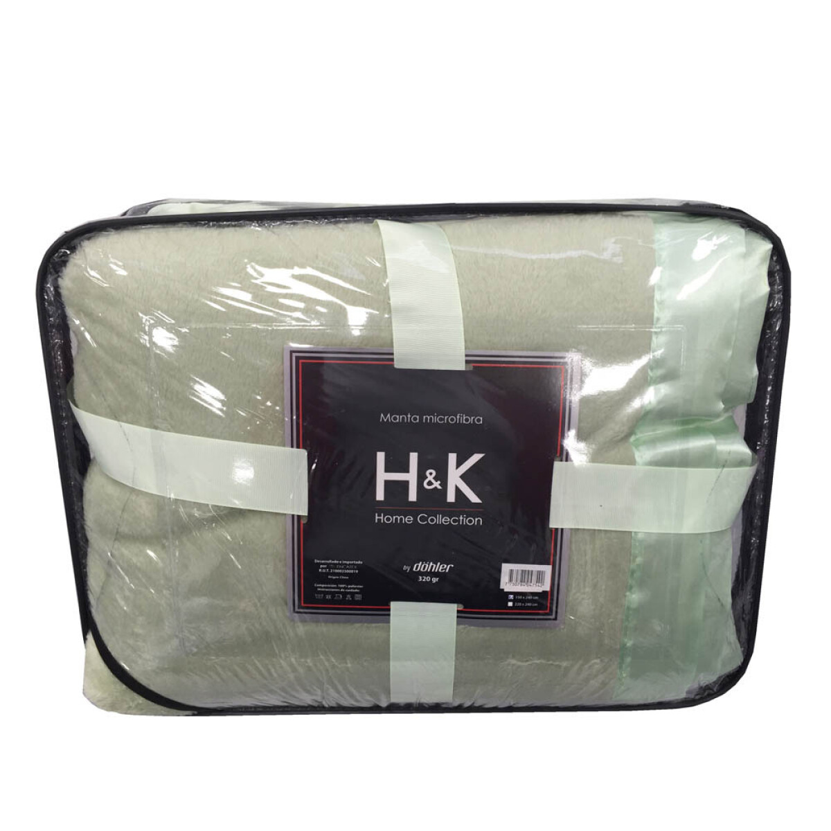 Frazada H&K Super Soft 2 Plazas - Varios Colores - VERDE 