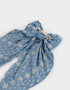 Hebillas Francesas Con moño Hebilla Francesa Moño Bordado - Azul Celeste