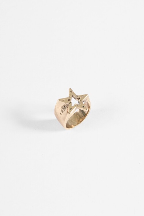 Anillo estrella dorado