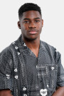 S/S Heart Bandana Shirt Negro