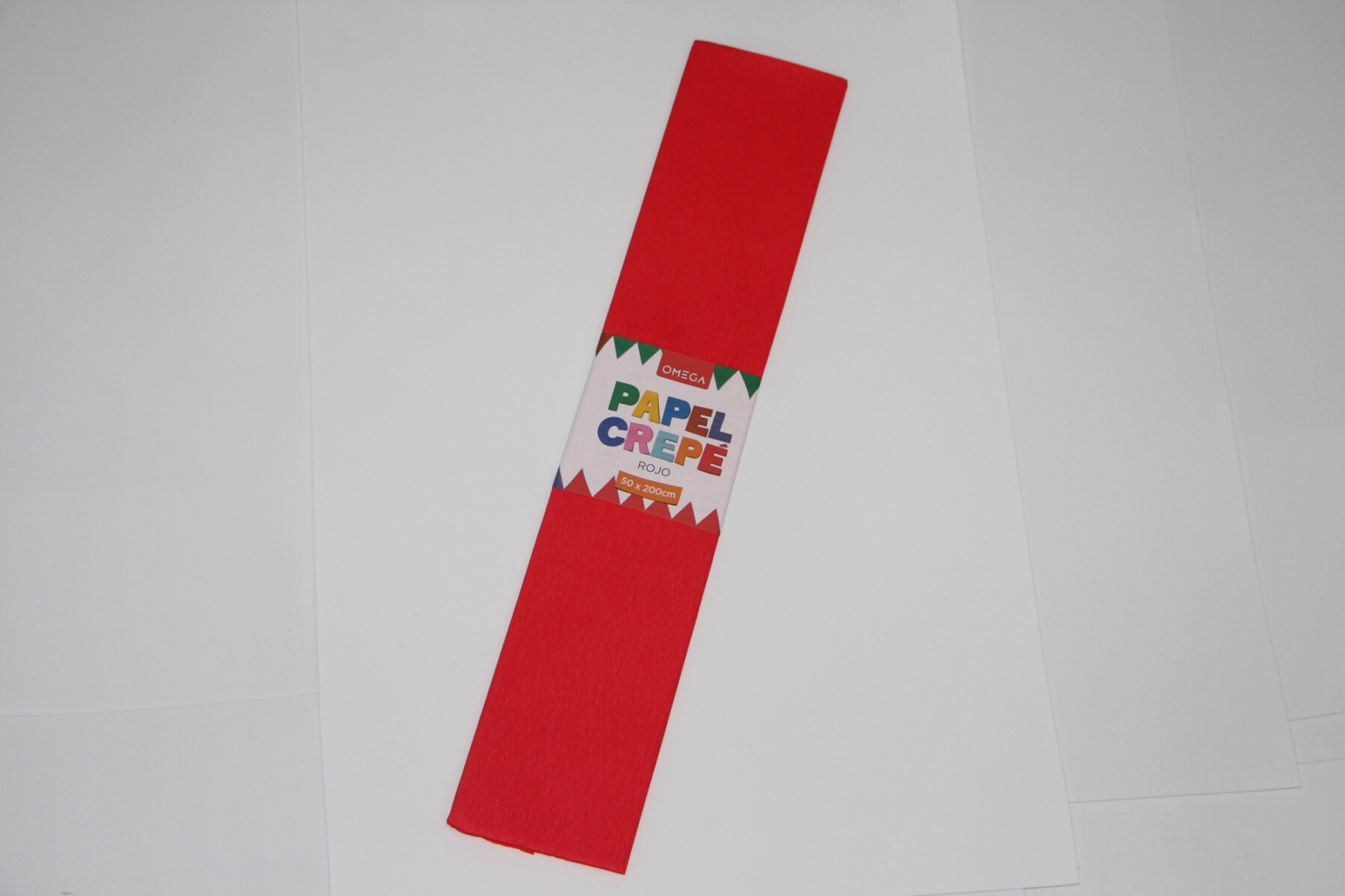 PAPEL CREPE 2MTS.X0.50 - COLOR ROJO 