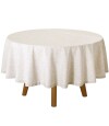 Mantel Redondo Lino Clean Dohler 200 cm Lunares