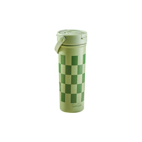 Vaso térmico de acero con infusor y asa - 610ml Verde