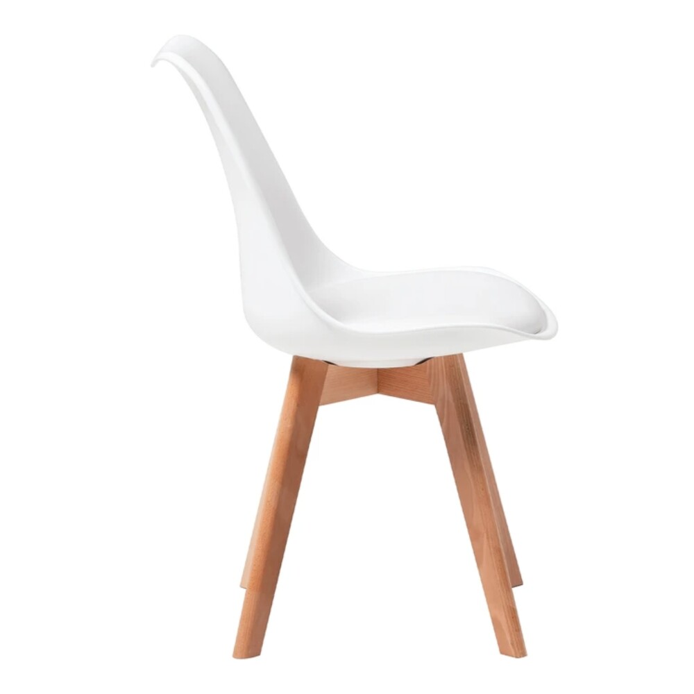 Silla de Comedor asiento Acolchonado - Eames Blanco