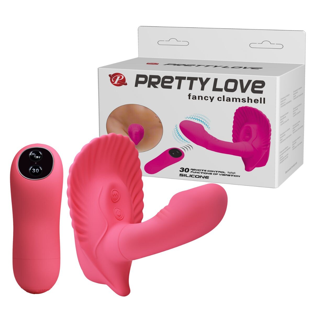 Vibrador Doble Estimulo Pretty Love Fancy Clamshell 