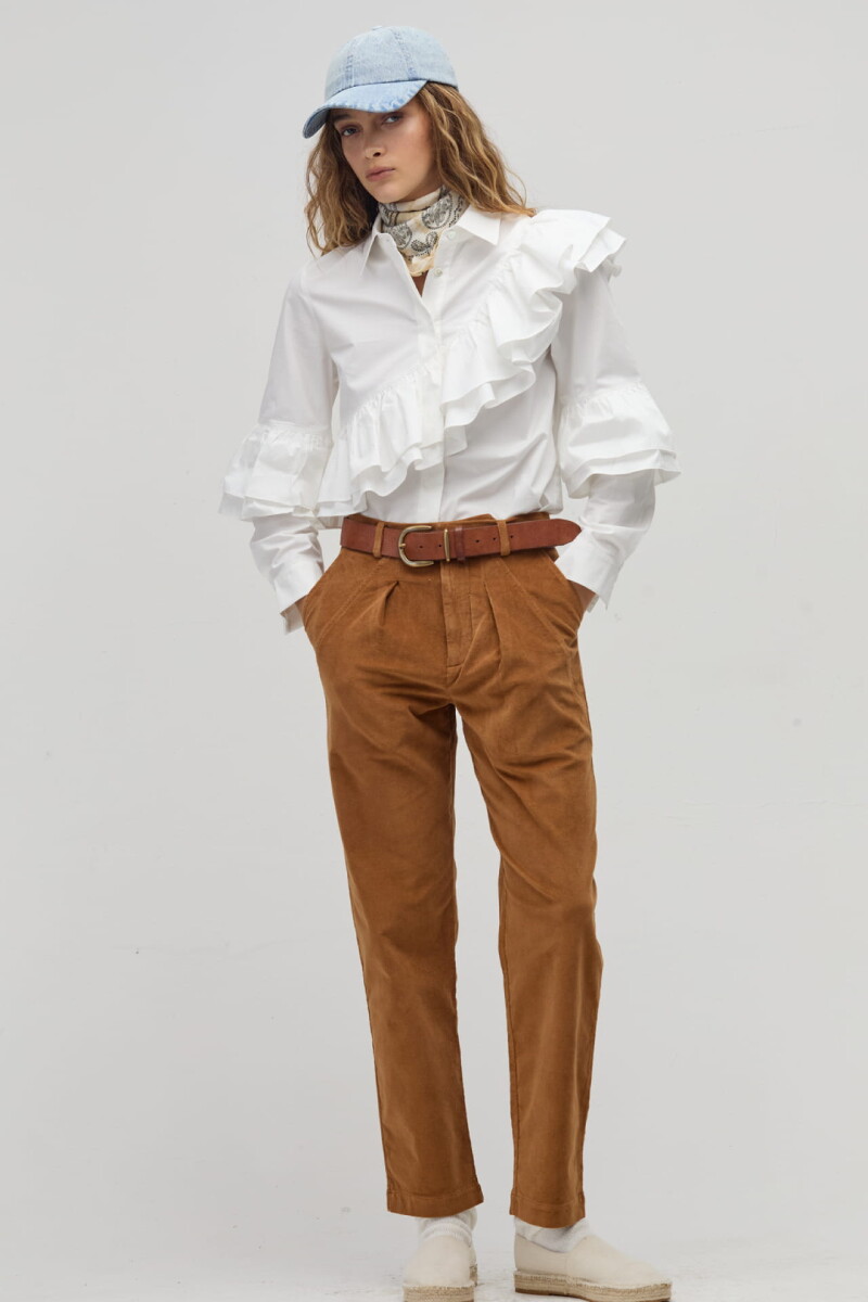 Camisa Mambo en Algodón Blanco
