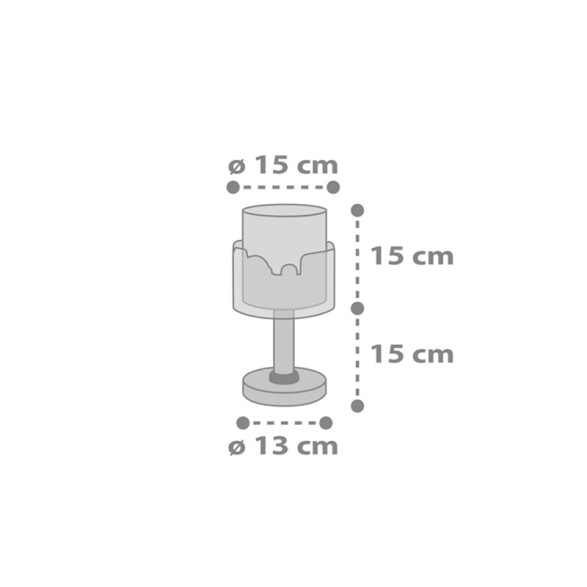 Lámpara de mesa infantil BABY TRAVEL fluorescente DA0190