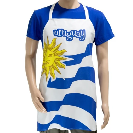Delantal con Diseño de Bandera de Uruguay 001