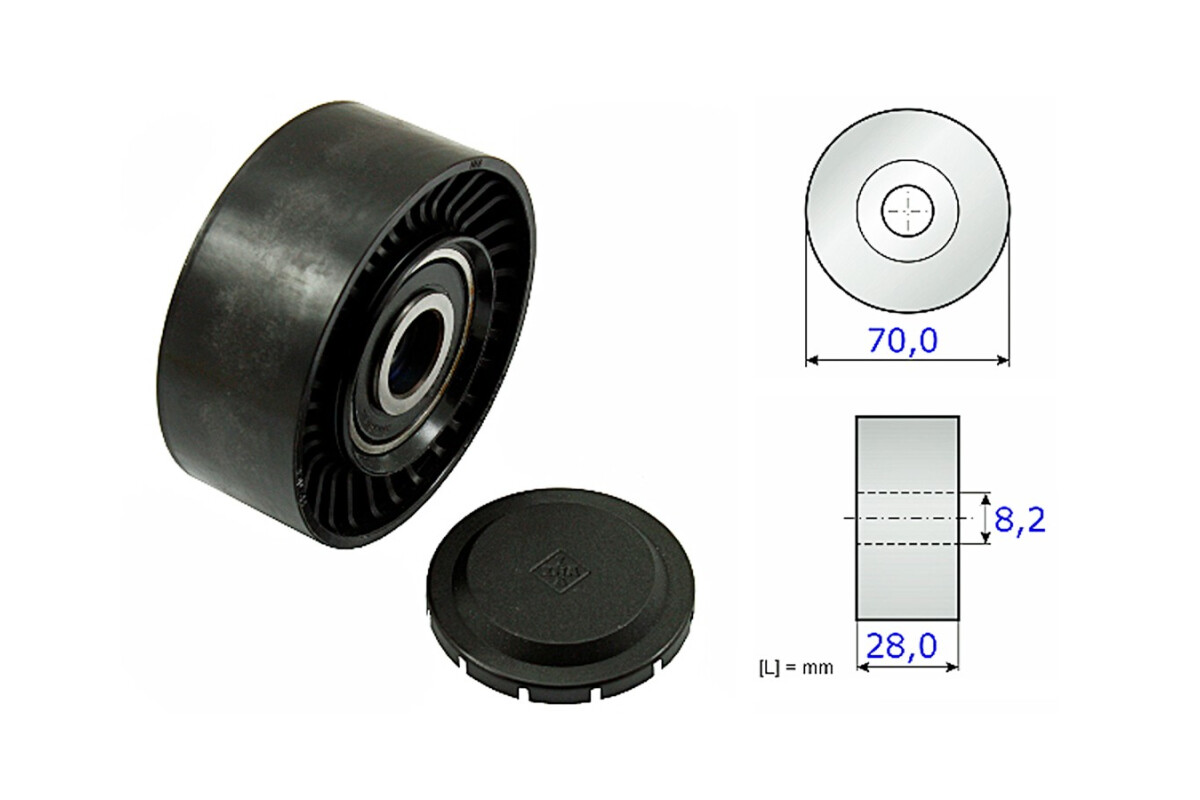 Tensor Guia Correa Audi A4, Volks Amarok 4X2 - 4X4 05-25 Tensor Guia Correa Audi A4, Volks Amarok 4X2 - 4X4 05-25