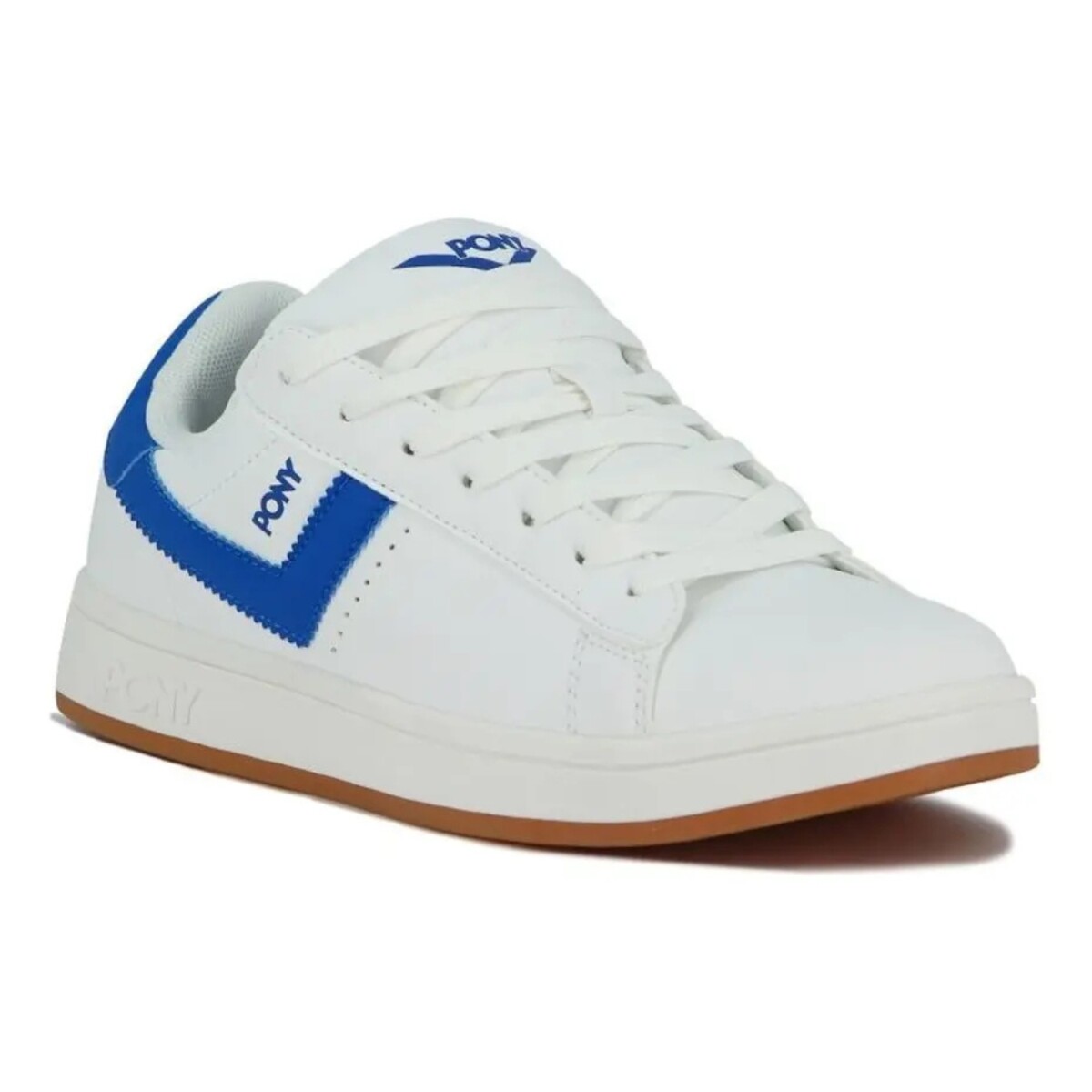Championes Pony Lifestyle Square Pu Hombre - Blanco-Azul 