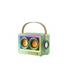 Parlante portátil Bluetooth con luces LED Verde