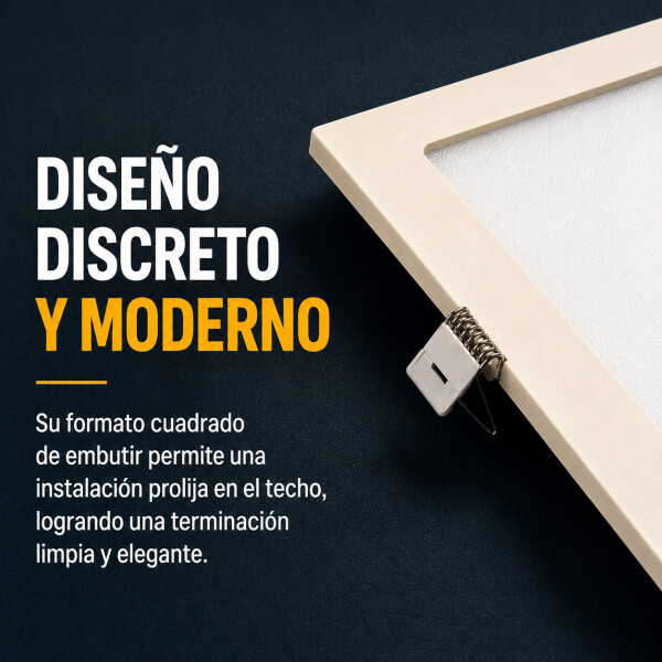 Panel LED Cuadrado 60W 4000K Luz Neutra 62 cm Blanco 1