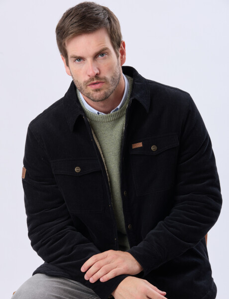 CAMPERA DE PANA Y CORDERITO Gris