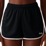 Fila Shorts International Mujer - Negro/Blanco Negro-Blanco