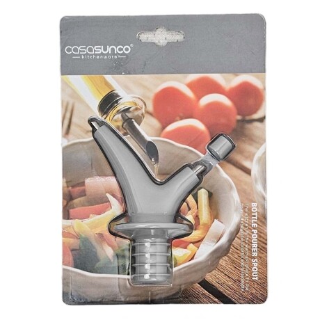 Pico Vertedor Dosificador Dispensador Botella Aceite Vinagre Gris