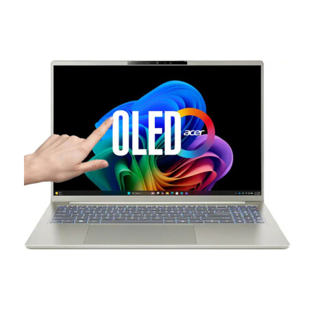 Notebook Acer Swift Go 16. NPU Core Ultra 7 355. RAM 32GB. Disco Sólido 1TB. Pantalla TÁCTIL 16" OLED. Win11 Notebook Acer Swift Go 16. NPU Core Ultra 7 355. RAM 32GB. Disco Sólido 1TB. Pantalla TÁCTIL 16" OLED. Win11