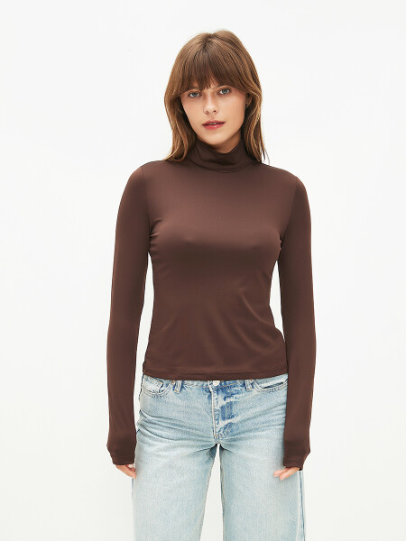 POLERA LAURA II MARRON