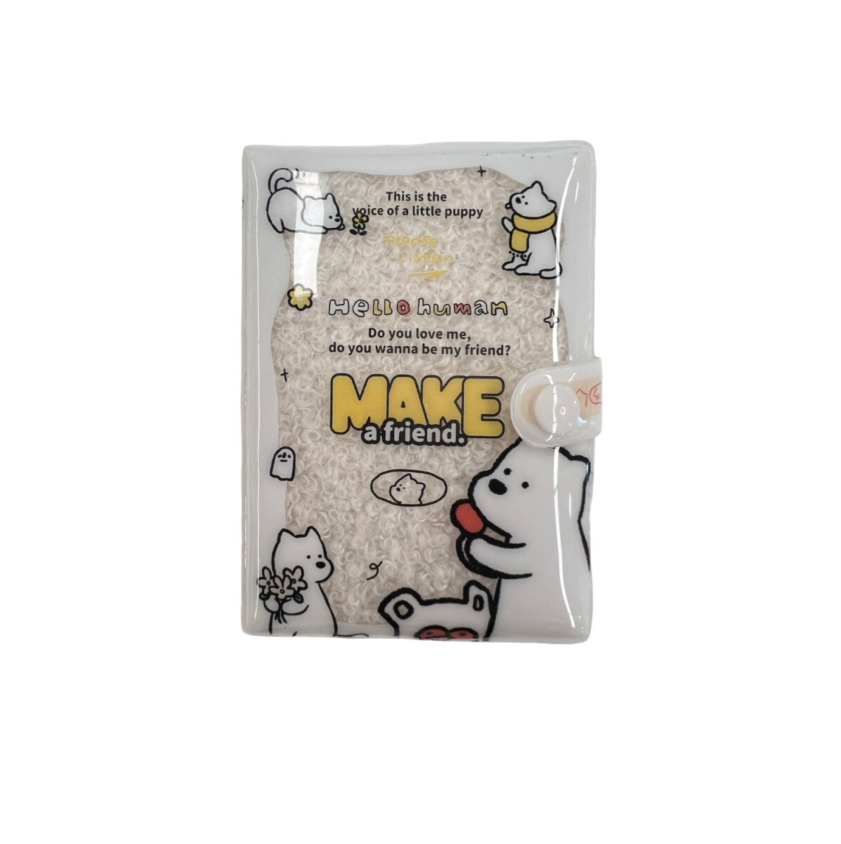 Cuaderno pvc perrito - blanco 