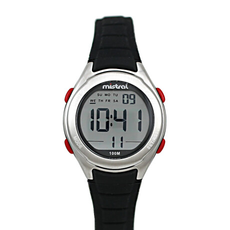 Reloj Mistral Deportivo Silicona Negro 0