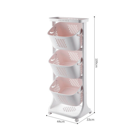 Organizador Estante Móvil Carrito Cocina Juguetes Blanco