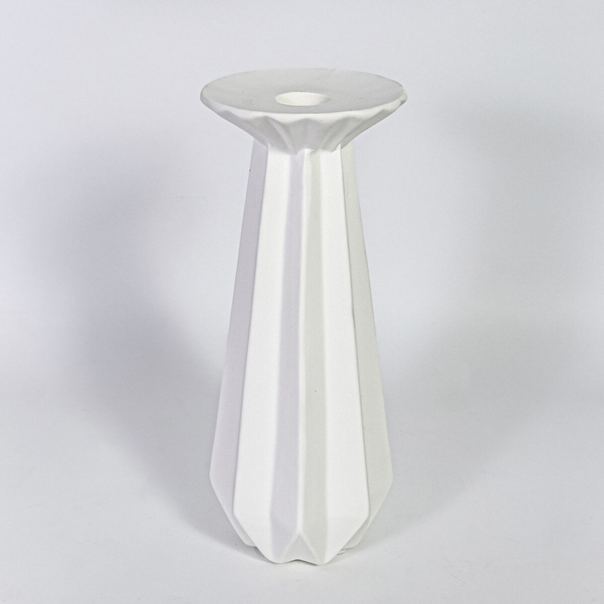PORTA VELA CERAMICA BLANCO 9.5X19CM 