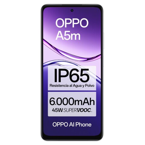 Celular Oppo A5M 4G 256GB 8GB RAM Blanco