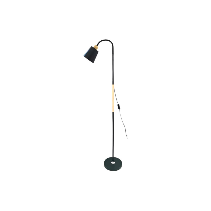 Lámpara De Pie Lumax Nórdica Flexible 1.5 M Negro