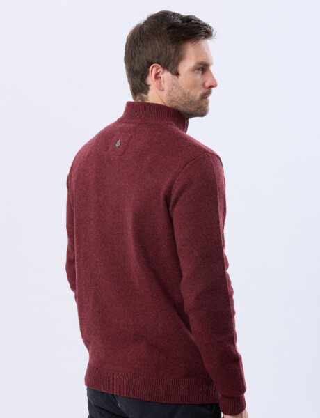 BUZO LANA Bordo oscuro