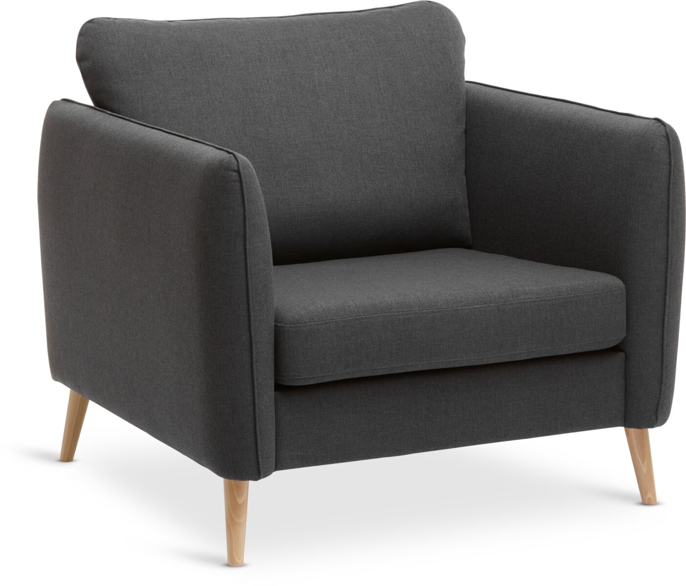 Sillón AAARHUS 1 cuerpo tela gris osc 