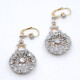 Caravanas En Oro 18K, Platino Con Brilliantes Y Diamantes Caravanas En Oro 18K, Platino Con Brilliantes Y Diamantes