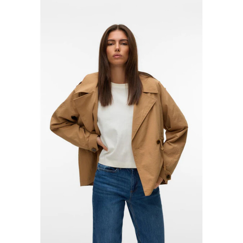 VMBRAVESIENNA SHORT TRENCHCOAT Tigers Eye