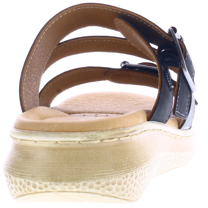Sandalia de Mujer Lady Confort PALMA descalza con materiales combinados Negro