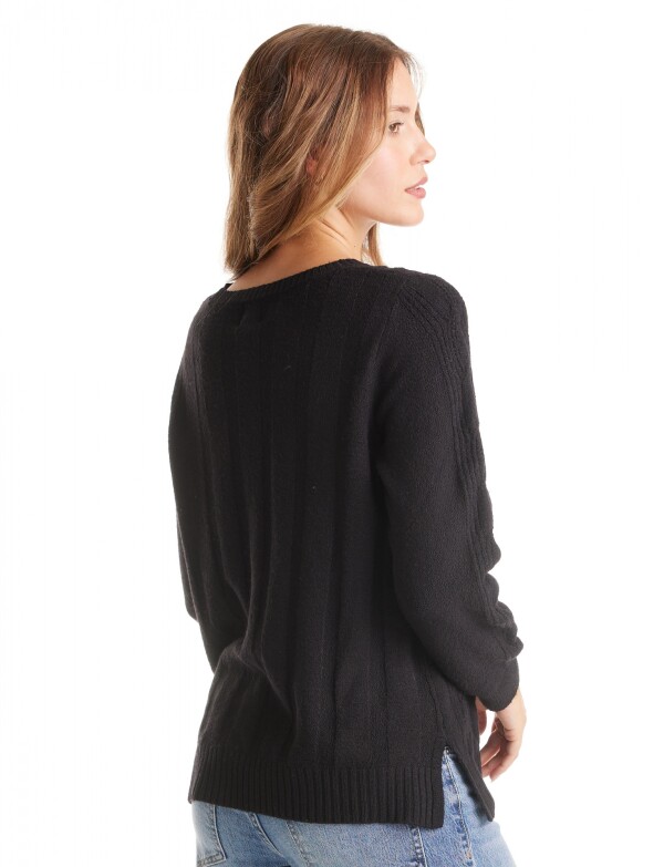 Buzo Soft Trenzas NEGRO