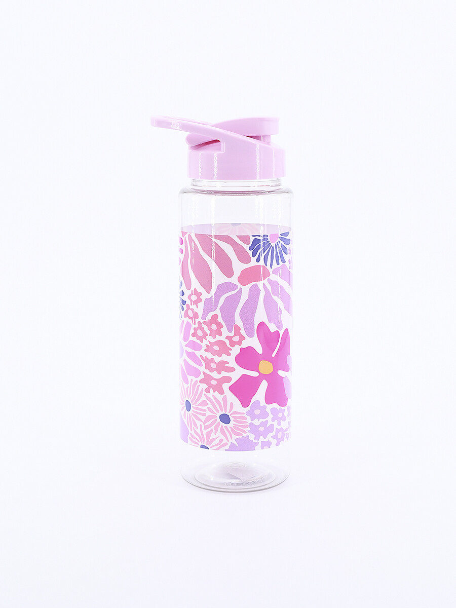 BOTELLA FLOWERS - ROSADO 