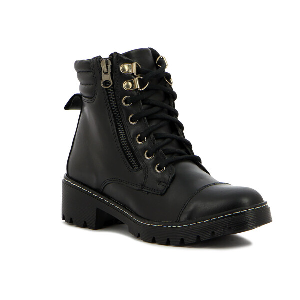 Country Bota Dama Acordonada Negro