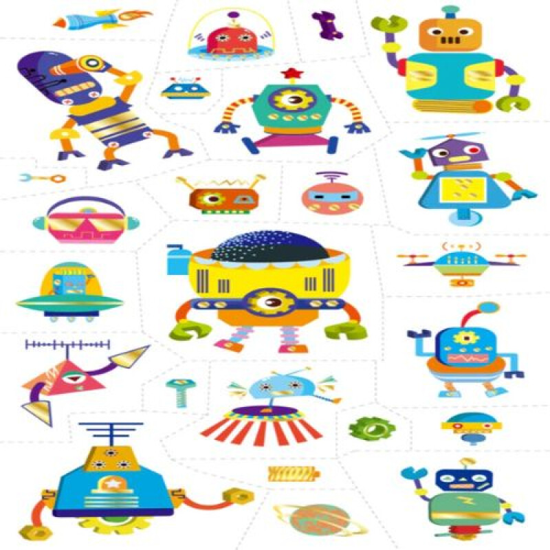 Tattoo stickers lavables Robot Tattoo Stickers Lavables Robot