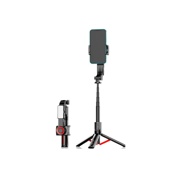 Palo selfie estabilizador C09 con tripode y luz led Palo Selfie Estabilizador C09 Con Tripode Y Luz Led