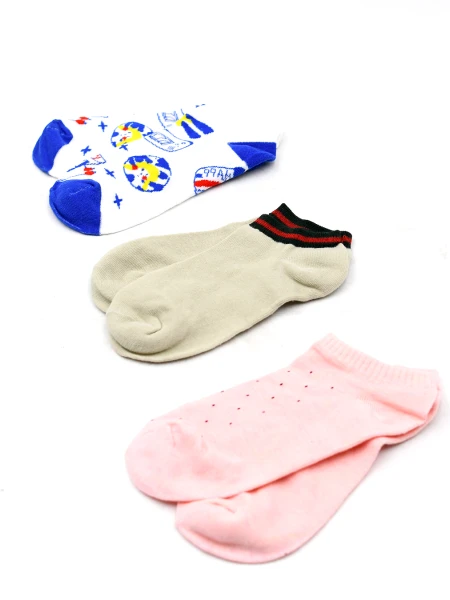 MEDIAS PACK X3 ROSADO