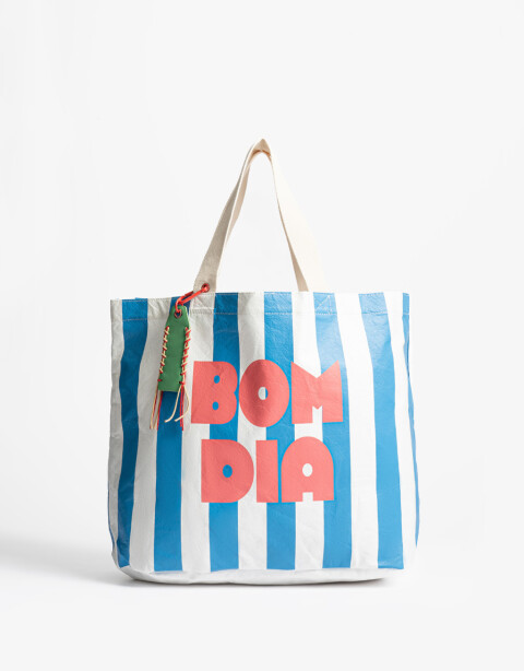 Shopper Shopper Estampada Bom Dia - Estampado Rayas