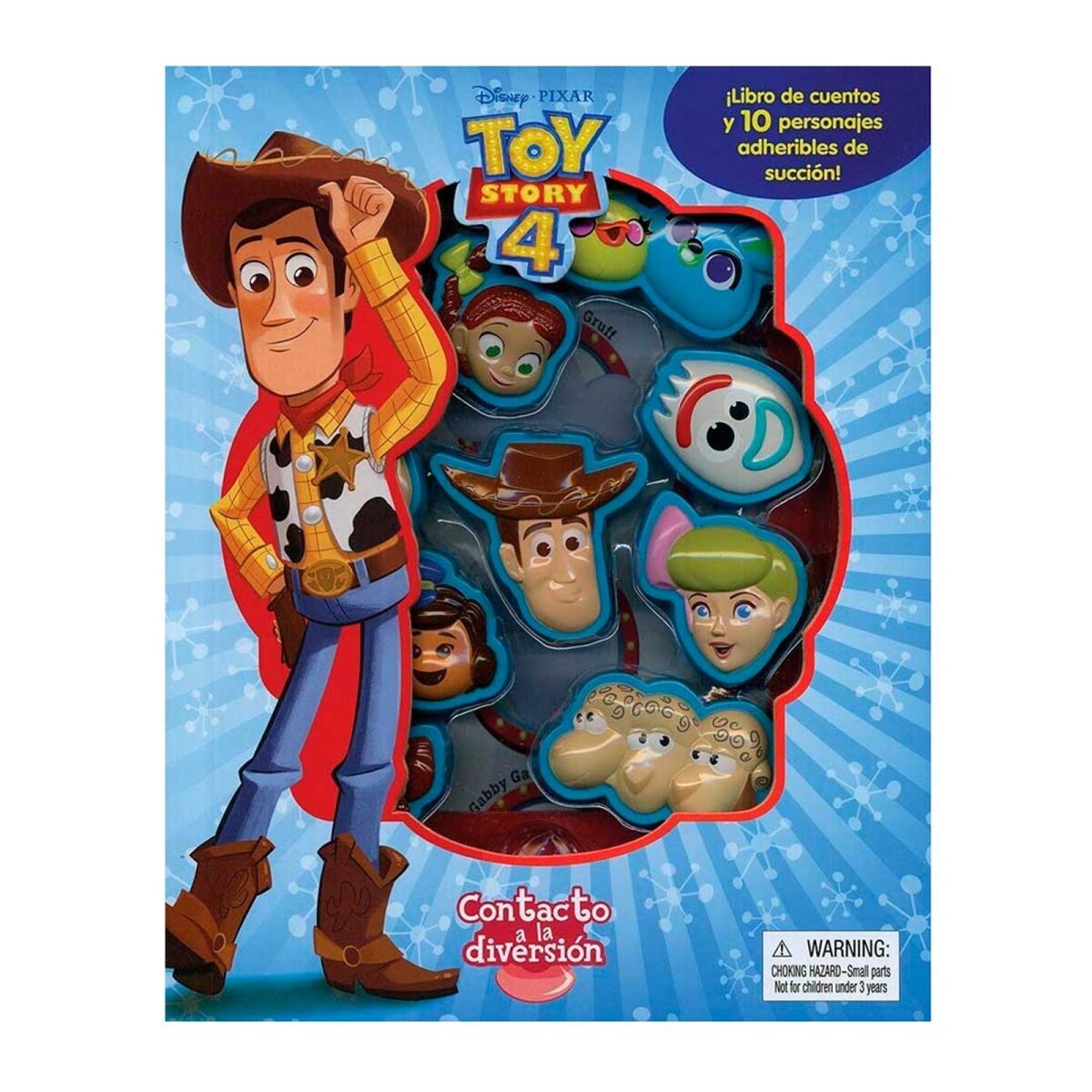 Libro de cuentos Toy Story con 10 personajes adheribles - 001 