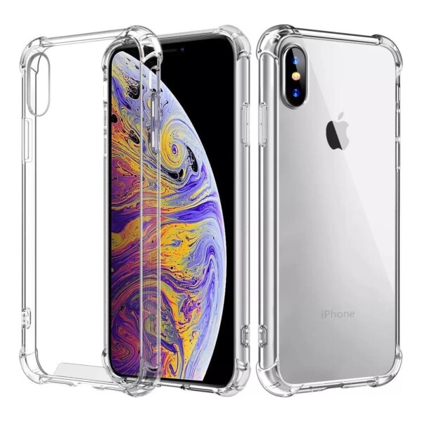 Funda Protector Silicona Para iPhone + Hidrogel Simil Vidrio Funda Protector Silicona Para iPhone + Hidrogel Simil Vidrio
