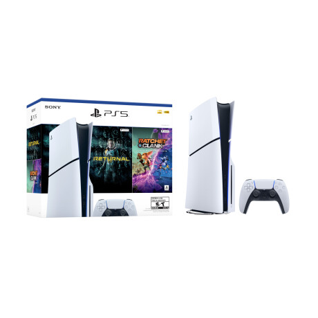 Sony - Consola PS5 Ratchet Clank + Returnal - Amd Ryzen Zen 2. Ram 16GB / Ssd 825GB. Wifi. Bluetoo 001