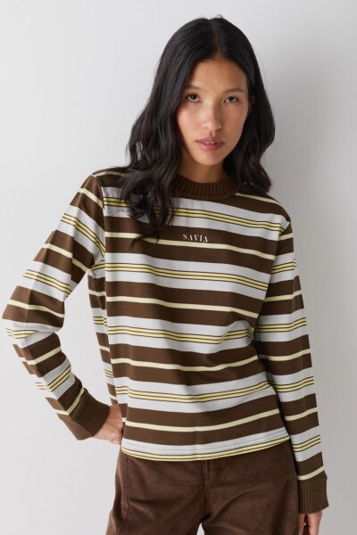 PRE VENTA BUZITO SAVIA RAYAS Chocolate