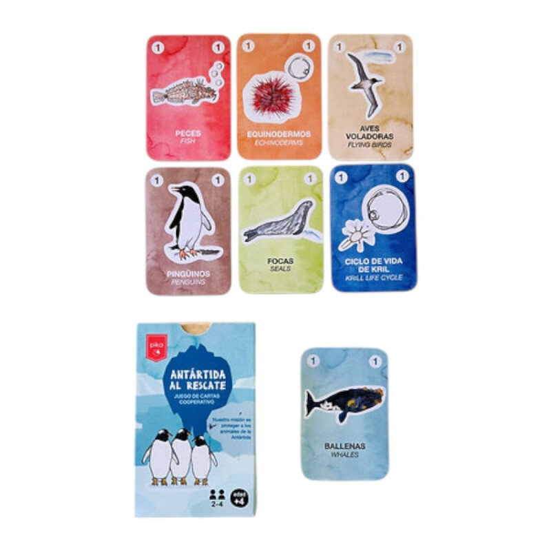 Juego de Cartas Antártida al Rescate Pika Juego de Cartas Antártida al Rescate Pika