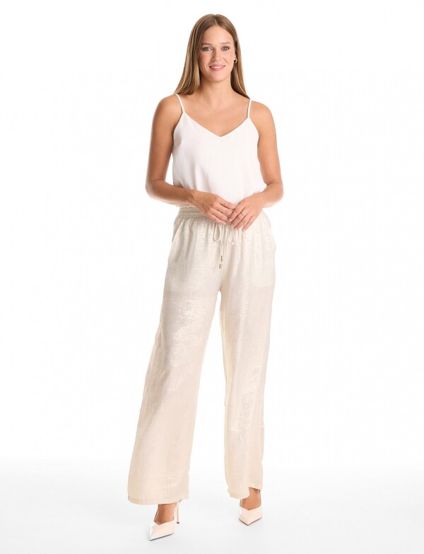 Pantalon Brillo CRUDO