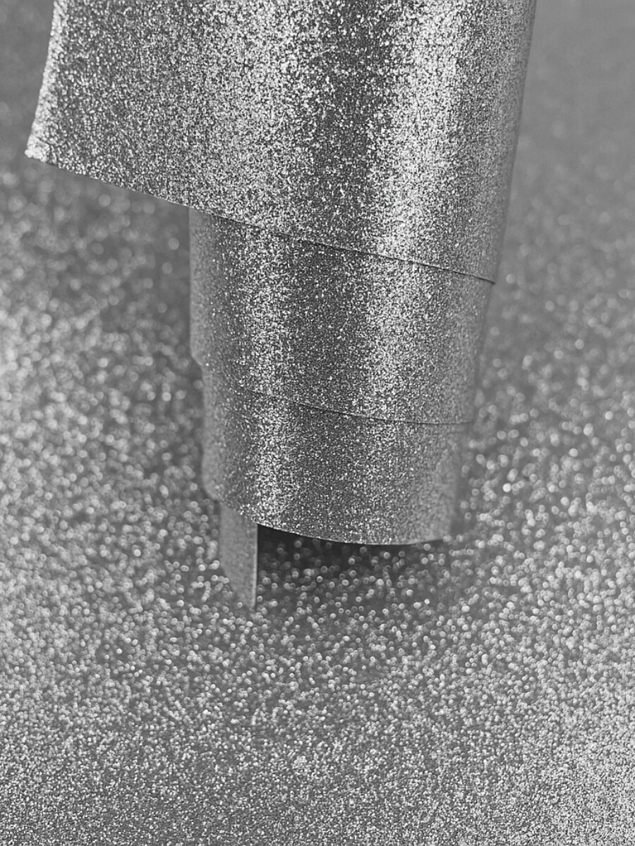 GOMA EVA BRILLANTE - plateado 