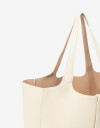 Shopper Cartera Shopper Reversible - Blanco Crema