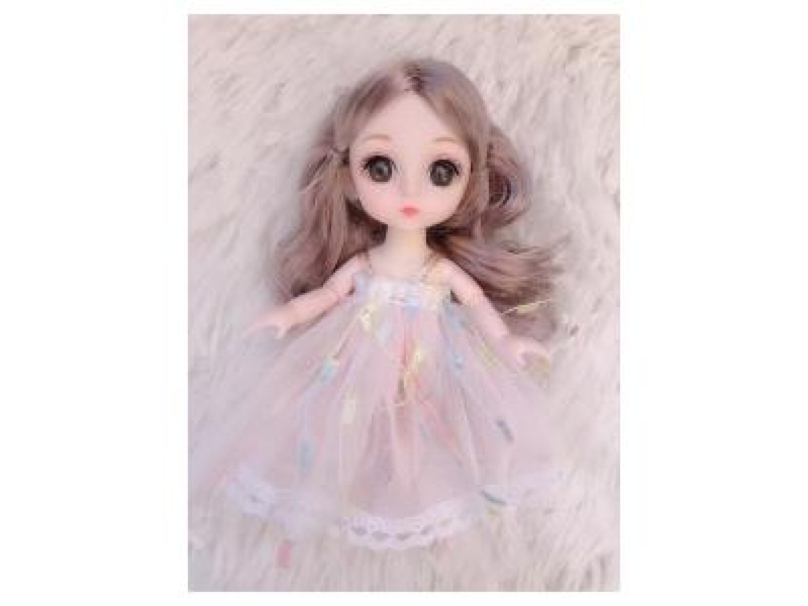 MUÑECA ARTICULADA DE 15 CM CON LLAVERO – ROSA 