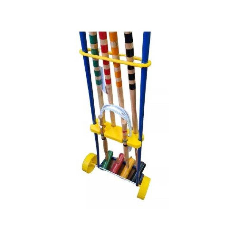 SET CROQUET GRANDE CON CARRO Set Croquet Grande Con Carro