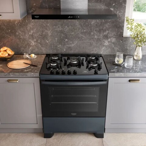 Cocina a Gas Dako Supreme Glass 5 Hornallas Titanio 1996 Cocina a Gas Dako Supreme Glass 5 Hornallas Titanio 1996